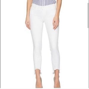Joe’s Cropped Raw Hem High waisted Slim Fit Jeans